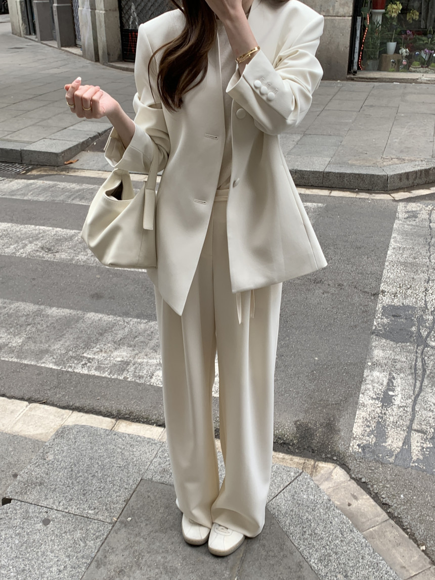 Blazer vintage stile coreano donna giacca casual elegante_voghion.com