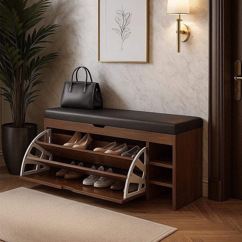 Porta de zapatos multicapa puerta doméstica pequeña estrecha 2025 nuevo tipo simple zapato armario puerta de almacenamiento a prueba de polvo estante externo