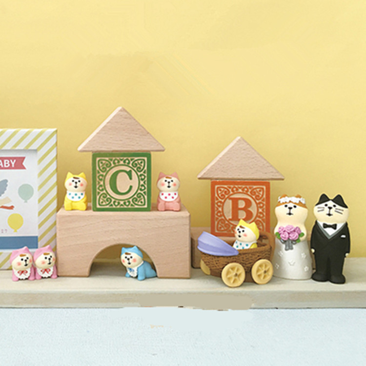 Japanese-style cat zakka wedding lover baby gift car home Cat resin ins small ornaments miniature shooting Japanese-style cat zakka wedding lover baby gift car home Cat resin ins small ornaments miniature shooting