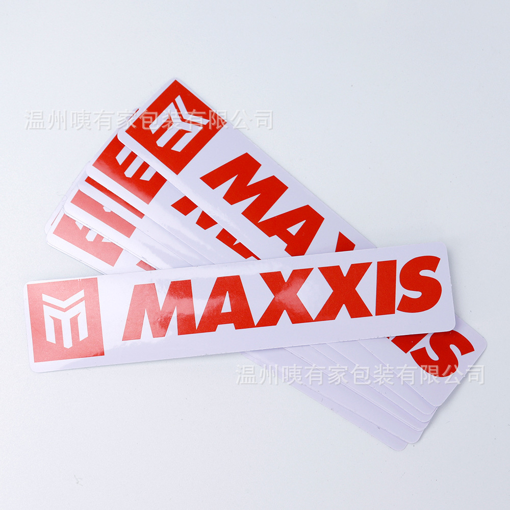Customizado comercio exterior PVC pegatinas impermeables impresión no desgarrida protector solar pegatinas de etiqueta de comercio exterior image 4