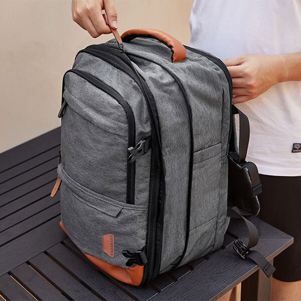 Foreign Trade Amazon New Computer Bag Large Capacity Expandable High-Level Backpack Business Short-Distance Travel Backpack