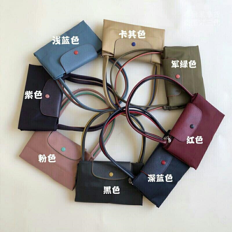 French Longchamp Bag 70Th Anniversary Embroidered Eco-Friendly Tote Bag Handbag Shoulder Bag Nylon Dumpling Bag Foldable Women's Bag French Longchamp Bag 70Th Anniversary Embroidered Eco-Friendly Tote Bag Handbag Shoulder Bag Nylon Dumpling Bag Foldable Women's Bag