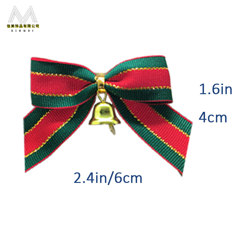 クロスボーダーカスタマイズ DIY クリスマス赤と緑のリボンリボンベルミニリボンリボンベル|undefined
