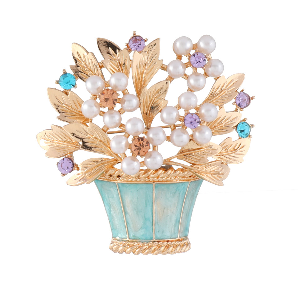 Grous Emaille Blumeband Fir Dammen Statement Bijouen Boho_voghion.com
