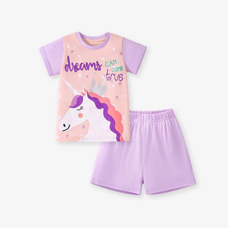 Little Maven nuevo lindo traje de niña de verano ropa infantil europea y americana de manga corta traje de algodón para niños