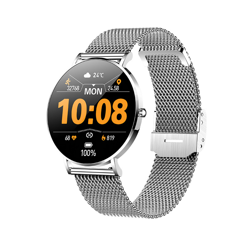 Women's Smart Bluetooth Watch With Call Function, Stainless Steel Band, Heart Rate Monitoring, Sports, Exclusive To_voghion.com