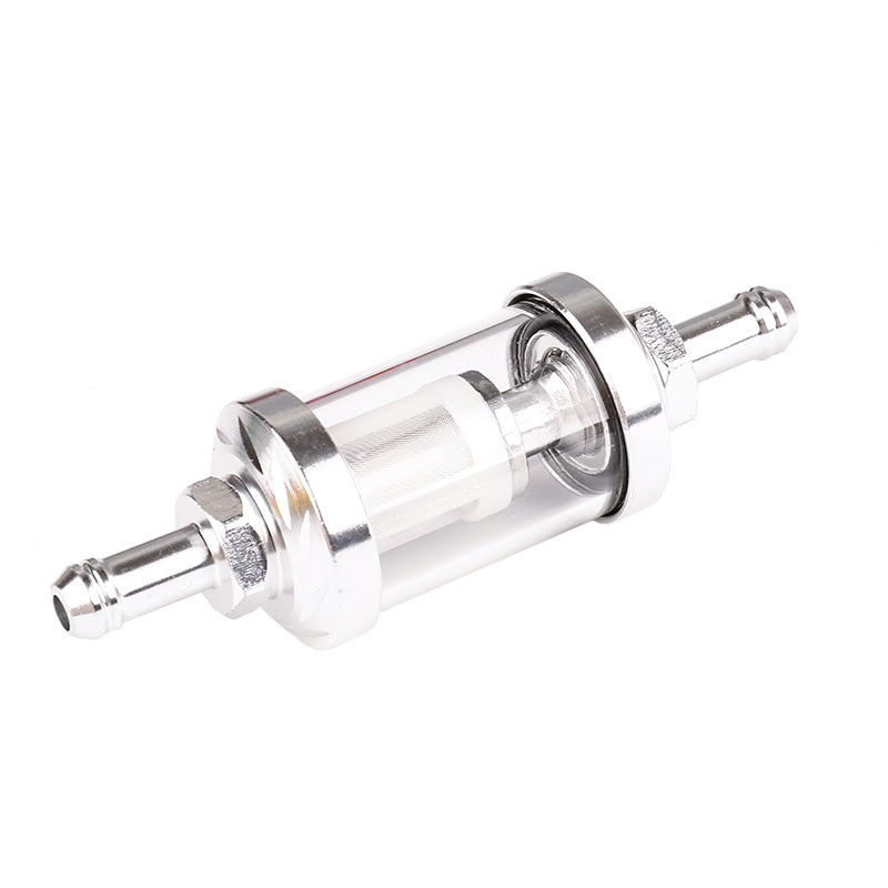 Universal Motorcycle Gasoline Filter Element Cnc Modified Metal Fuel Filter Oil Pipe Oil Switch Clip