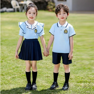 小学生校服夏季英伦风短袖六一朗诵合唱演出服幼儿园园服毕业班服