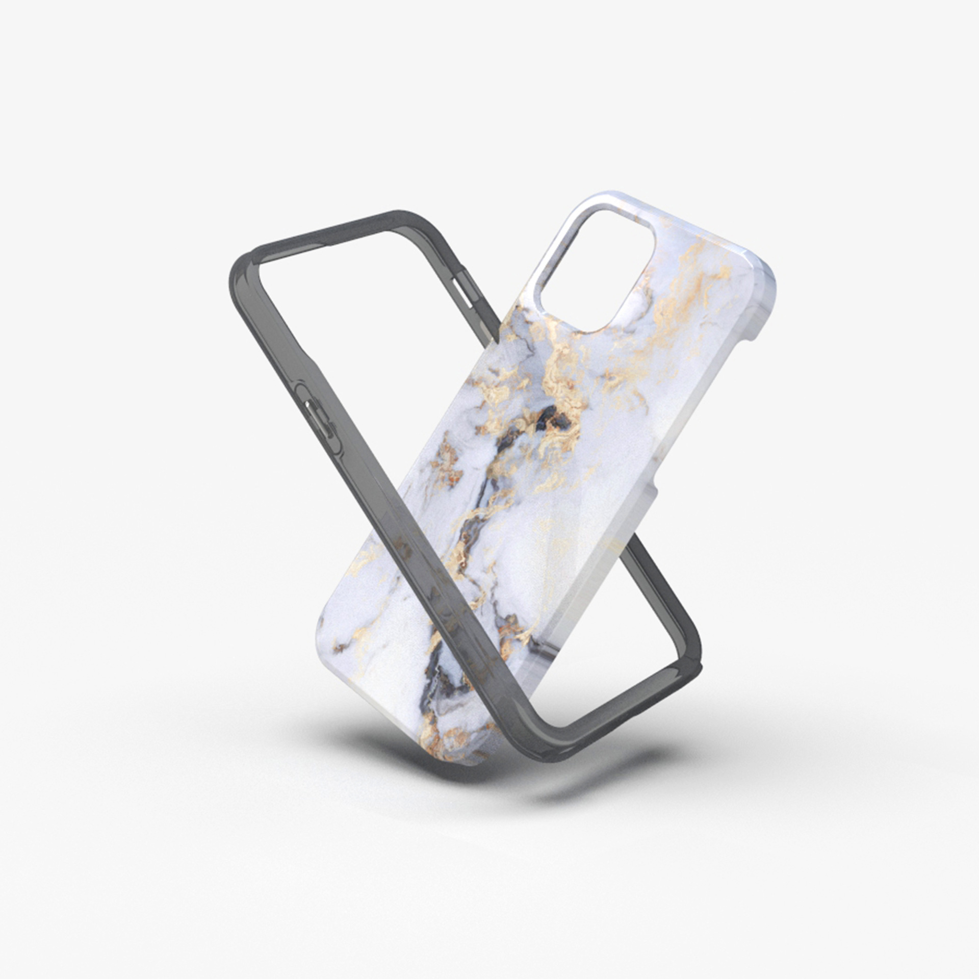 双层超轻薄新款双层二合一带TPU圈韩国菲林热转印手机壳