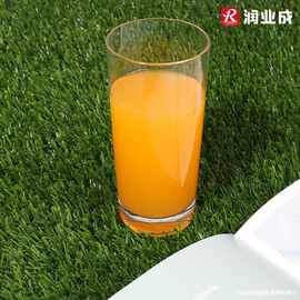跨境通用玻璃无脚香槟杯创意果汁Stemless红酒杯单杯子印logo直身