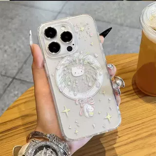 适用于苹果iphone17promax手机壳卡通iphone16pro透明15pro磁吸