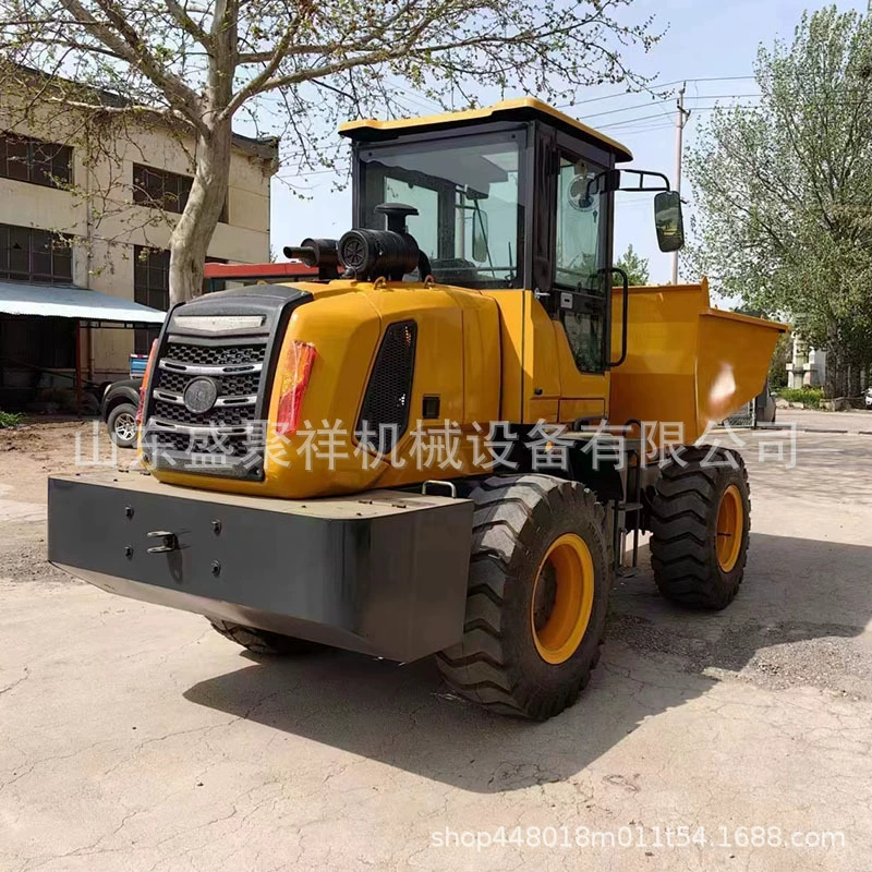 Инженерный гидравлический привод строительный транспортный малый четырехколесный самосвал дизельный с передней разгрузкой