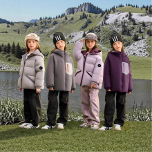 2025年冬季保暖羽绒服男童宽松加厚中大童短款白鸭绒中大童外套