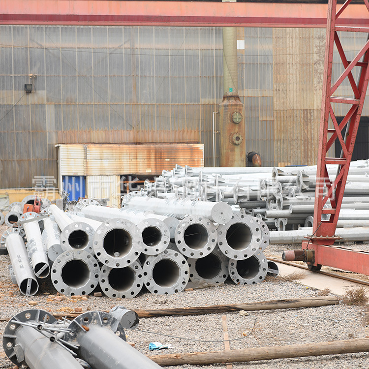 热浸锌电力钢杆 法兰连接钢制电力杆 三回路钢管杆 批发价格