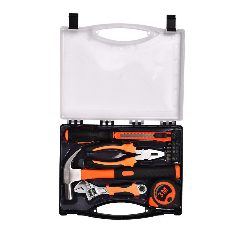 Nuevo juego de caja de herramientas de hardware portátil, juego de herramientas de combinación manual para el hogar, llave, destornillador, reparación de automóviles
