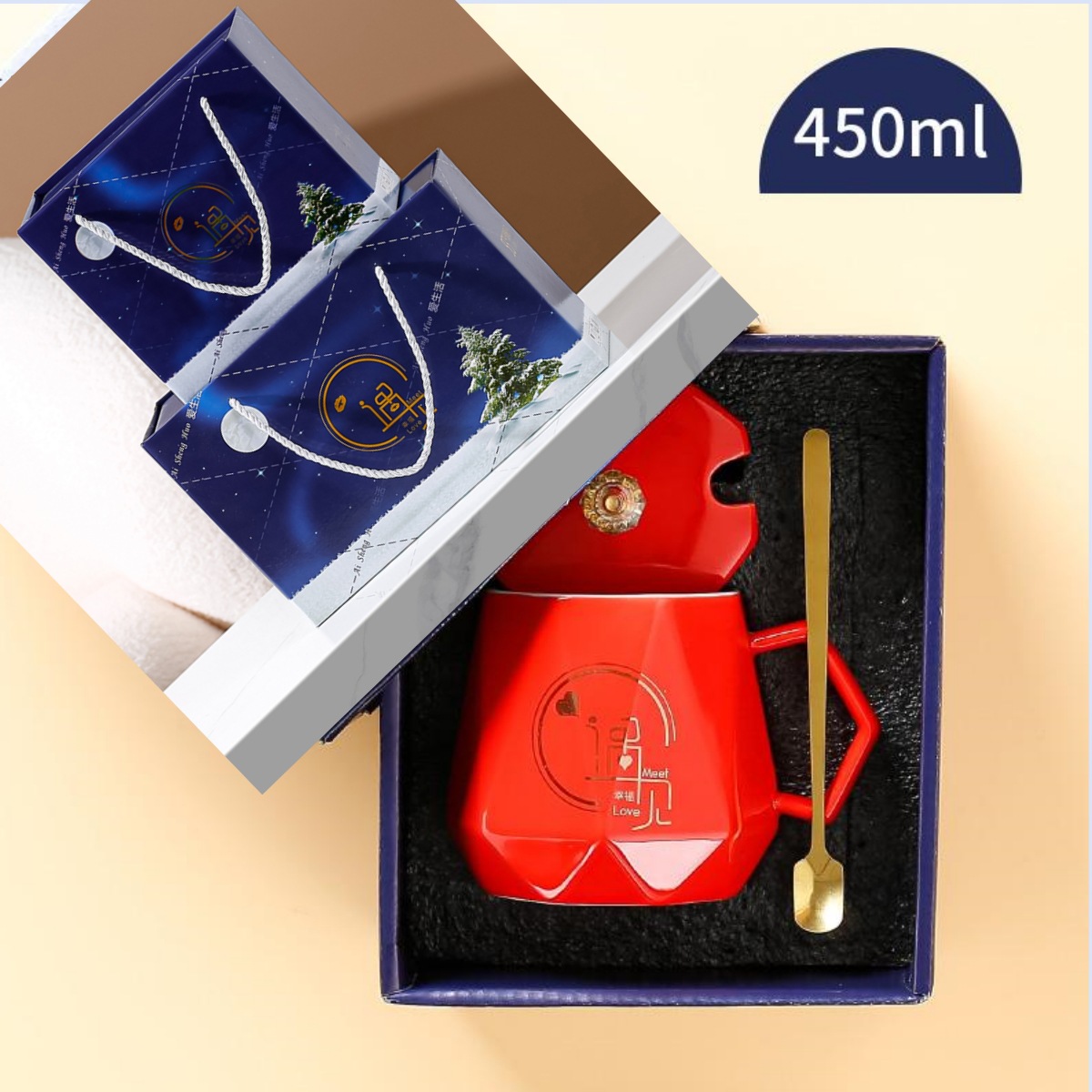 Taza de cerámica creativa, taza de oficina, taza de alto valor, taza de negocio, taza de marca de alta calidad, regalo de mano