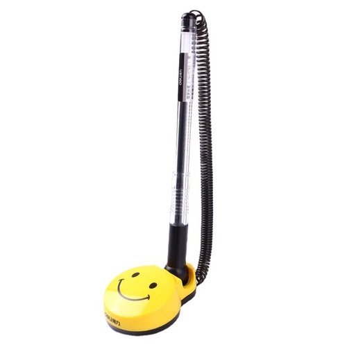 Deli desk pen with line fixed signature hotel bank front desk desktop base water pen office gel pen