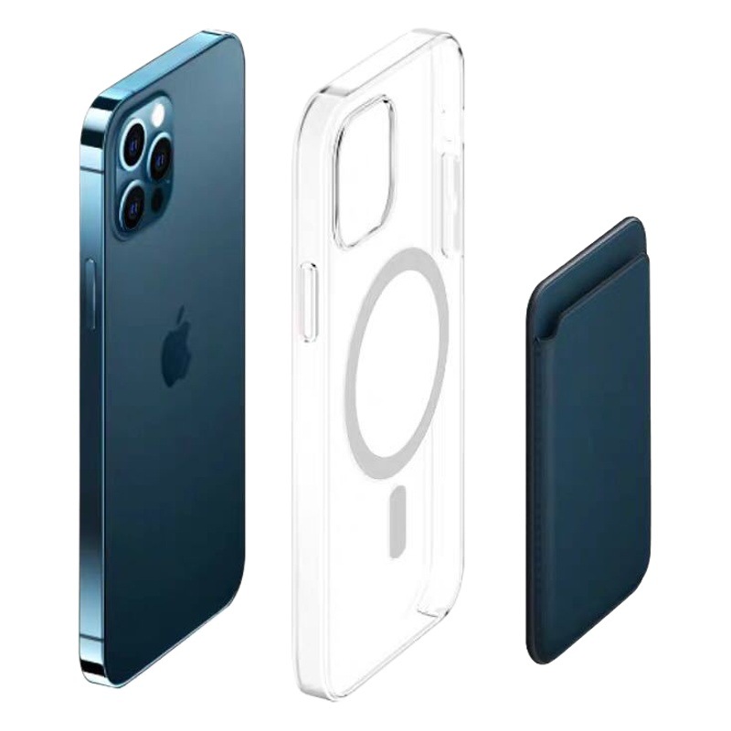 Suitable for Apple 14 Mobile Phone Magnetic Card Holder Iphone13Pro Leather 14Max/12Magsafe Magnetic Card Holder