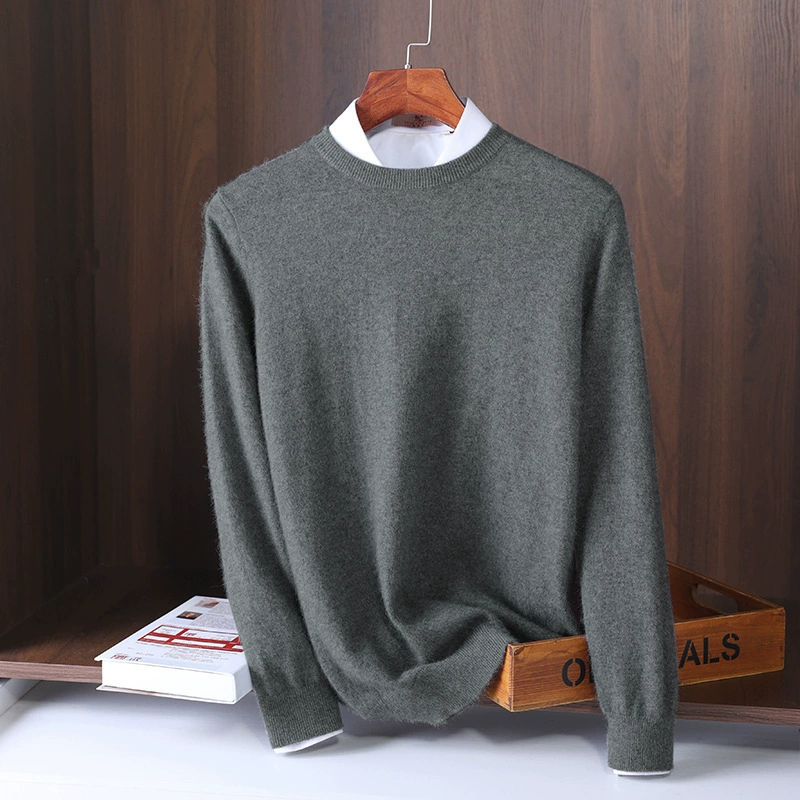 Узоры вязаный oversized свитер, плотный круглый воротник, удобная ткань, стиль отдыха, размеры S–XXXL
