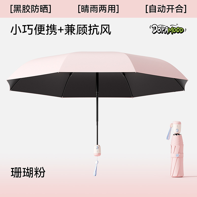 左都太阳伞小巧便携遮阳伞防紫外线女黑胶防晒伞胶囊伞小牛节节收|undefined