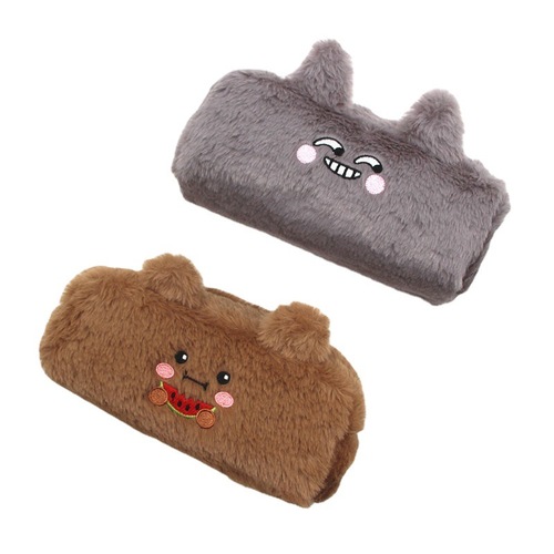 ins cross-border rabbit large-capacity pencil case cute bear student plush stationery bag pencil case soft cute wallet