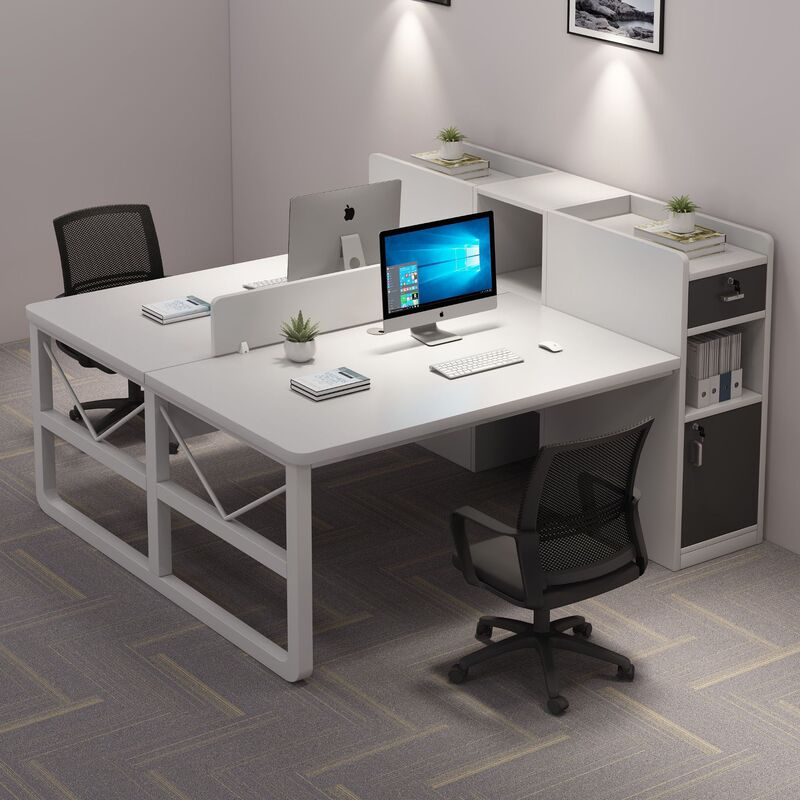 Staff Computer Desk Office Desk and Chair Combination Simple Modern Partition Office Staff Station Card Holder Screen Work Station