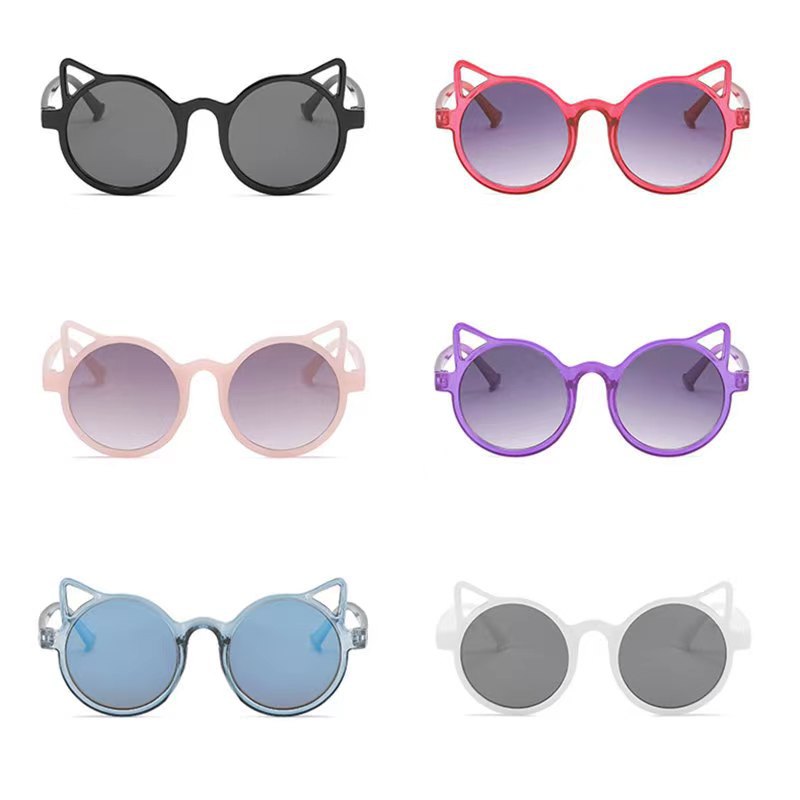 New Children's Cat-Eye Sunglasses for Boys and Girls, Super Cute and Charming, Cartoon Personalized Sun Glasses, Wholesale for Babies