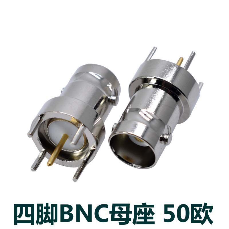 ����ʽBNC-KE���l�B����4�_BNC�����~180����ʽPCB���_BNCĸ��