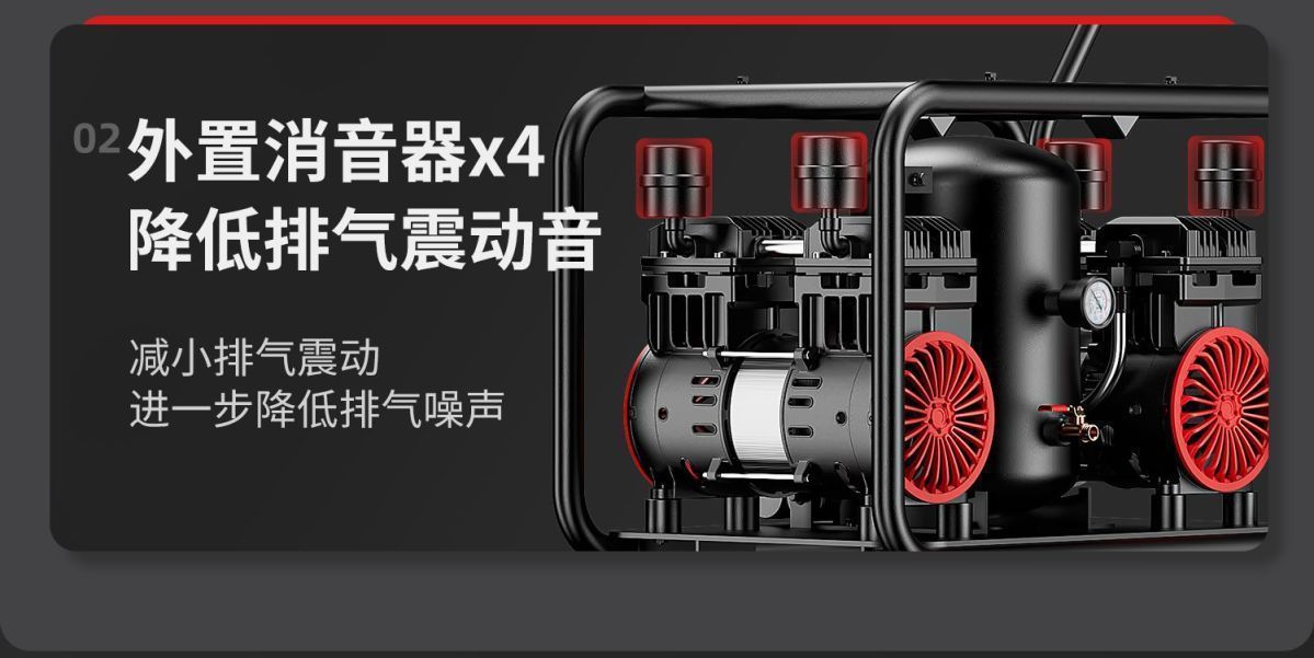 Delixi Real Stone Paint Air Compressor Oil-Free 220V High-Pressure Water-In-Sand Latex Paint Exterior Wall Spraying Air Pump