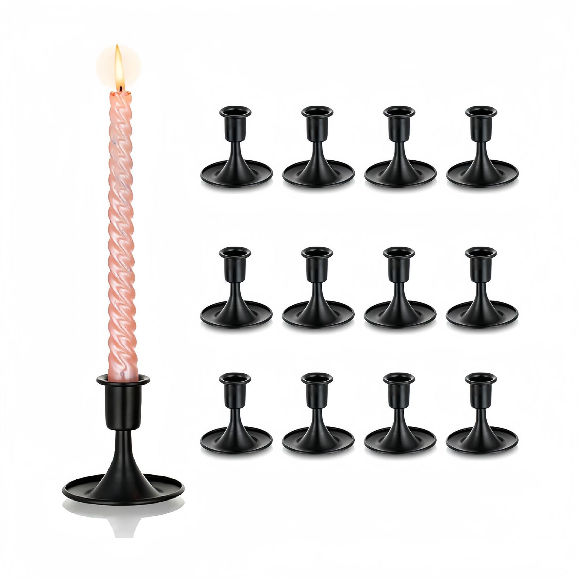 Fábrica directa transfronteriza altavoces europeos retro tablero de acero negro decoración romántica de cena a la luz de velas