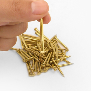 ↬ Small Mini Copper Nails Round Head Brass Nails Brass Wood Round Nails Brass Nails Woodworking Gold Nails Fine