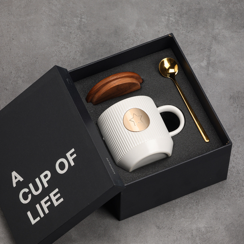 Tazas de cerámica originales, tazas de cerámica de bronce creativas, tazas de café, tazas de agua, tazas publicitarias de logotipo