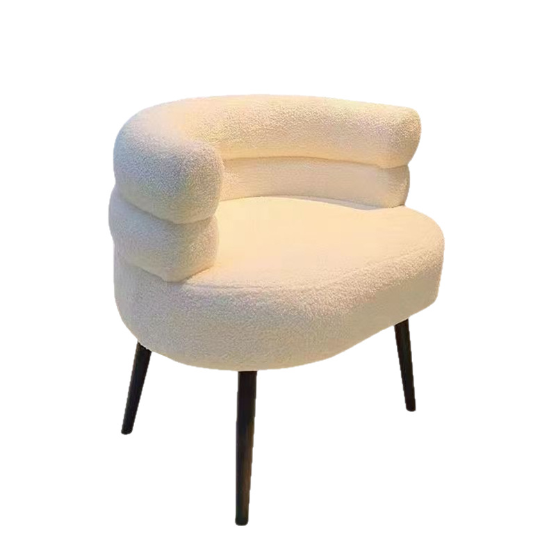 Silla grande BOBO, sofá perezoso, taburete de tocador cómodo completamente rodeado, sofá de dormitorio de secundaria, taburete de tocador, sofá de lana de cordero