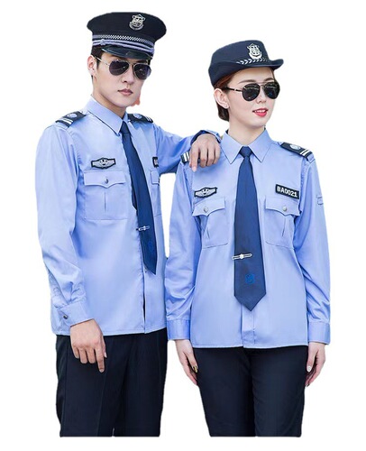 New security work clothes summer short-sleeved shirt property doorman summer security clothes uniform suit for men