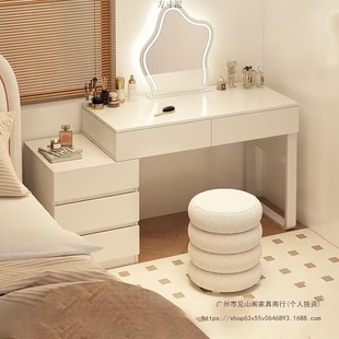 Cream Style Dressing Table Bedroom Modern Simple Bedside Table Integrated Small Apartment Girls Master Bedroom Desk Makeup Table