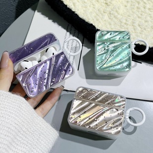 Новый ins креативное зеркало мечты, перьевая пряжа airpods 1/2, защитный чехол для наушников 3-го поколения, силиконовый, против падения, подходит