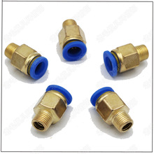 镀铜模具水嘴快速接头公制粗牙英制细牙气动直接气管快接螺纹直通