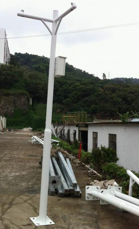 冠之鑫厂家承接小区监控立杆 摄像监控杆子 监控杆设计 路灯杆批