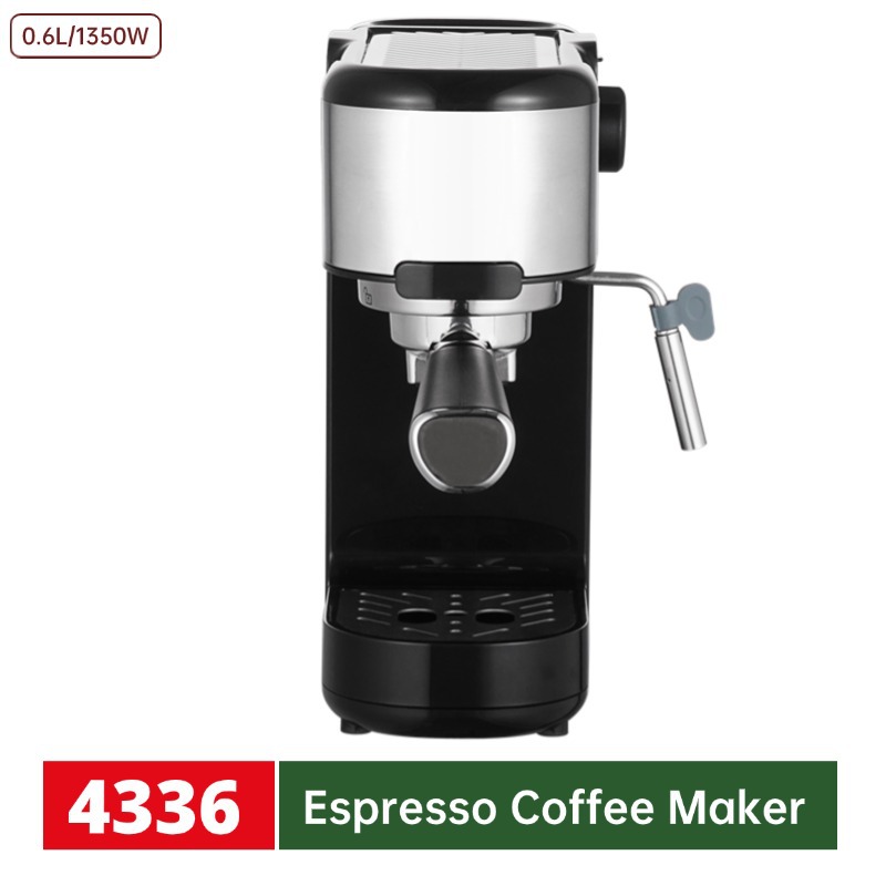 0.6L italiano semiautomático goteo cafetera casera burbuja de leche de vapor de alta presión oficina cafetera transfronteriza mayorista