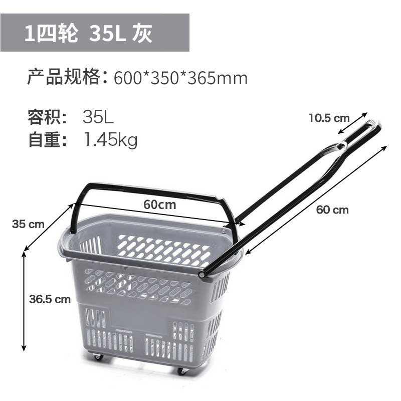 Fabricante Zhao Yiming cesta de compras supermercado gran marco de compras fondo hueco cesta de plástico image 66