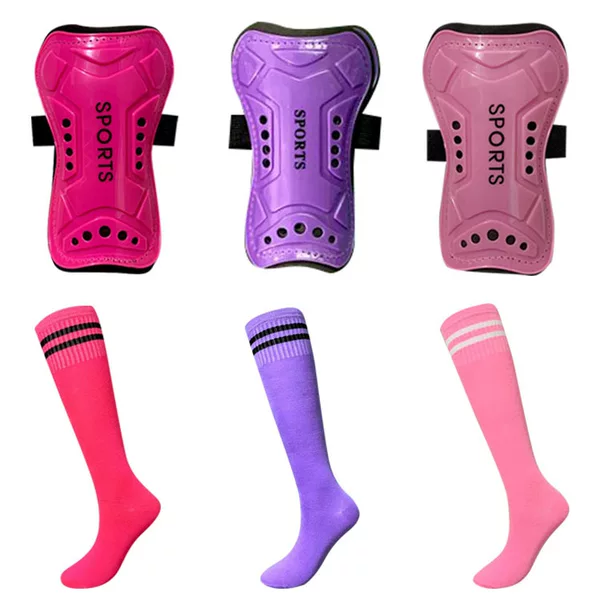 Football Shin Guards, Football Socks Set, Primary School Children's Calf Straps, Knee Pads, Protective Gear, Mid-Length Socks