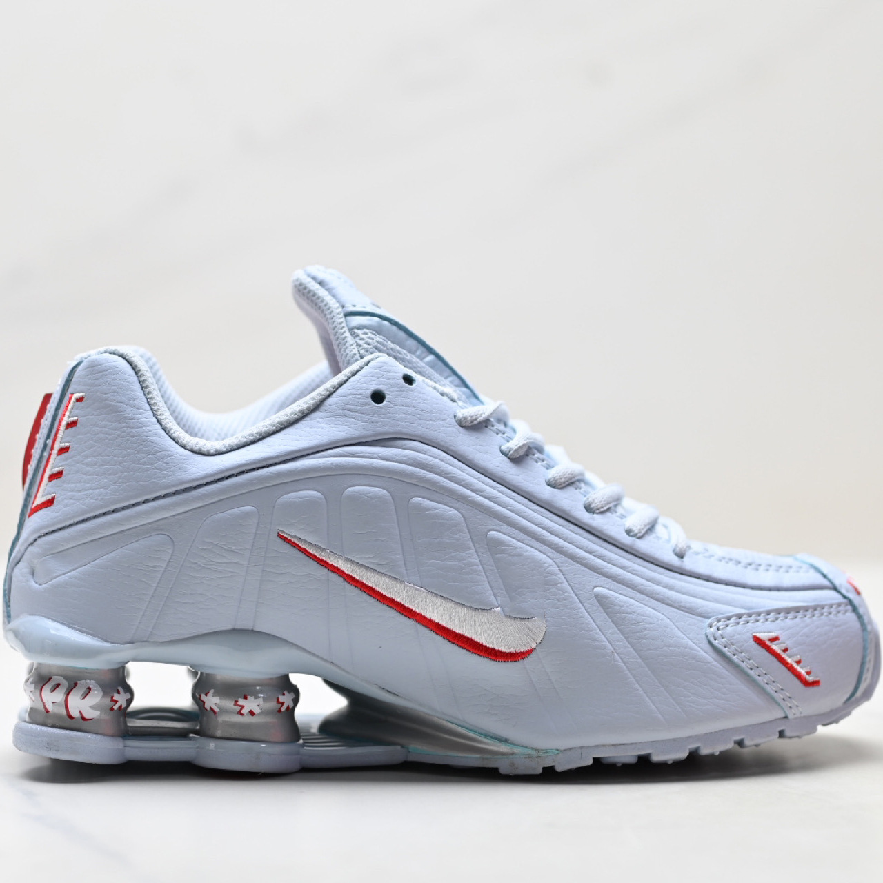 Tenis de Running con Cámara de Aire SHOX R4 Malla y Caucho Transpirable, Antideslizante para Correr y Deportes