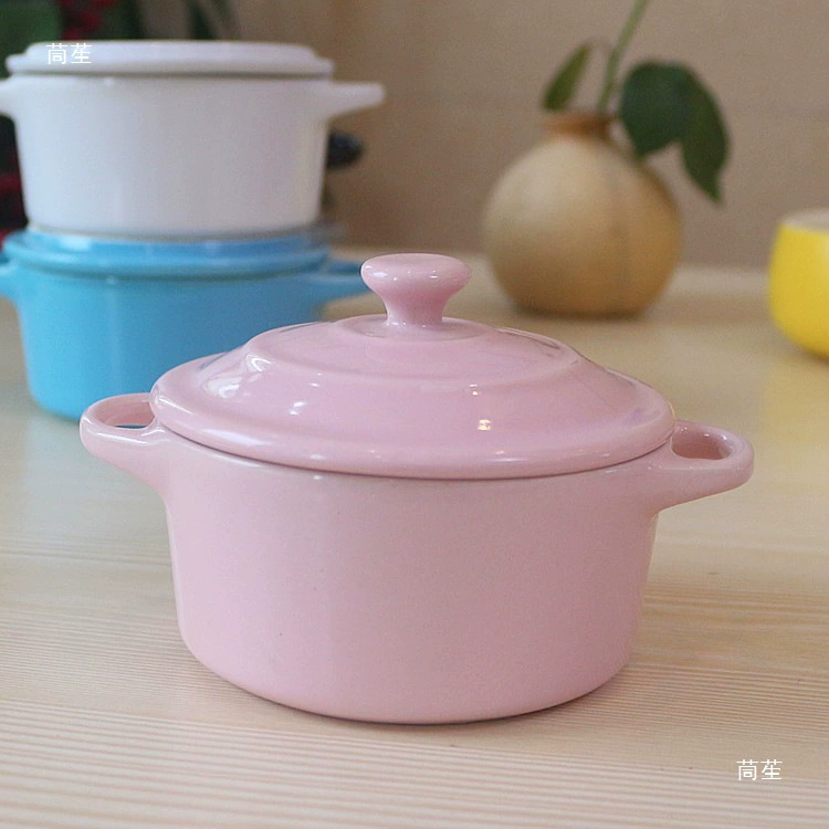 Керамический мороженое горячий pot шоколад горячий boiler набор с маленьким горячим boiler сыр сыр горячий pot милый горячий boiler