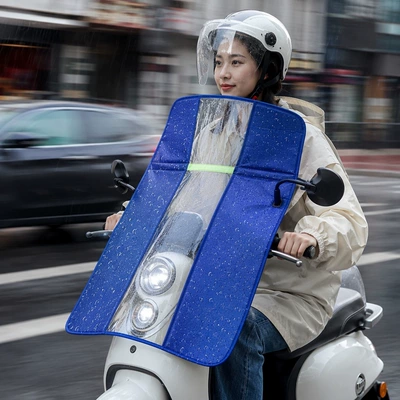 Motorcycle front windshield – and rain cover for summer rid