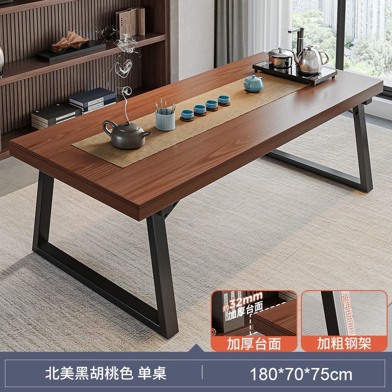 Mesa de té de madera sólida combina una mesa de cinco sillas mesa de té nueva mesa de mesa de mesa de té de oficina de negocios de estilo chino mesa de té