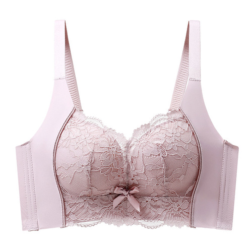 New Style Underwire-Free Push-Up Bra with Sexy Lace, Thin Adjusting Bra to Prevent Sagging