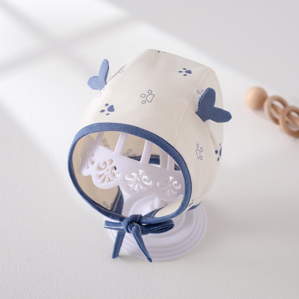 Blue foot double layer ear protection hat (100% cotton)