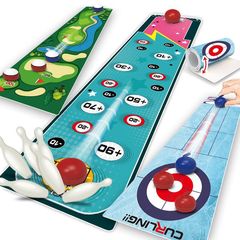 Tabletop Curling Game, Indoor Sports, Leisure, Parent-Child Interactive, Battle, Bowling, Football, Children's Tabletop Game, Toy