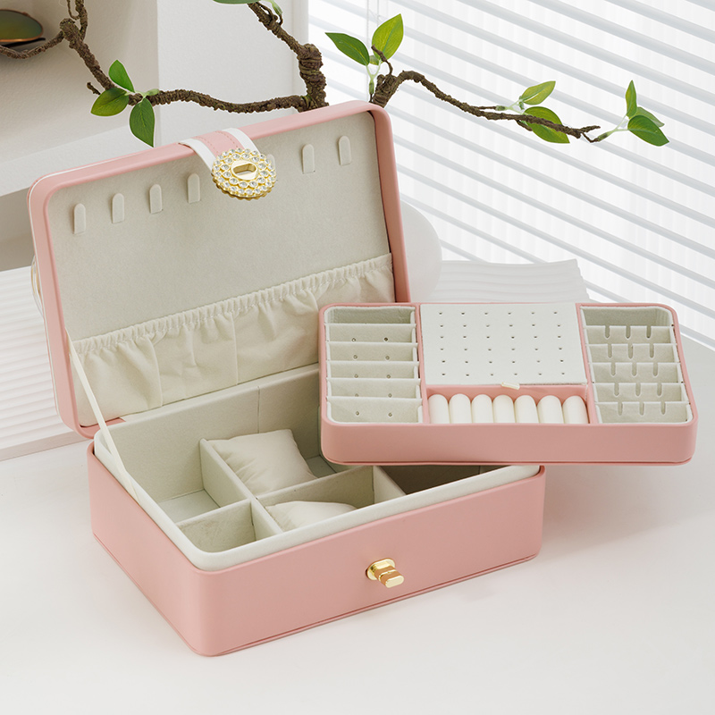 인기 더블 레이어 [다이아몬드 버클 핑크]