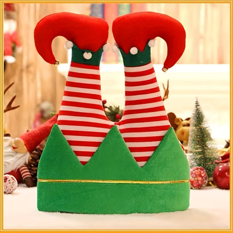 クロスボーダー配送クリスマス装飾パーティークリスマス帽子老人エルフピエロズボンレッグハットクリスマスツリーアクセサリー|undefined